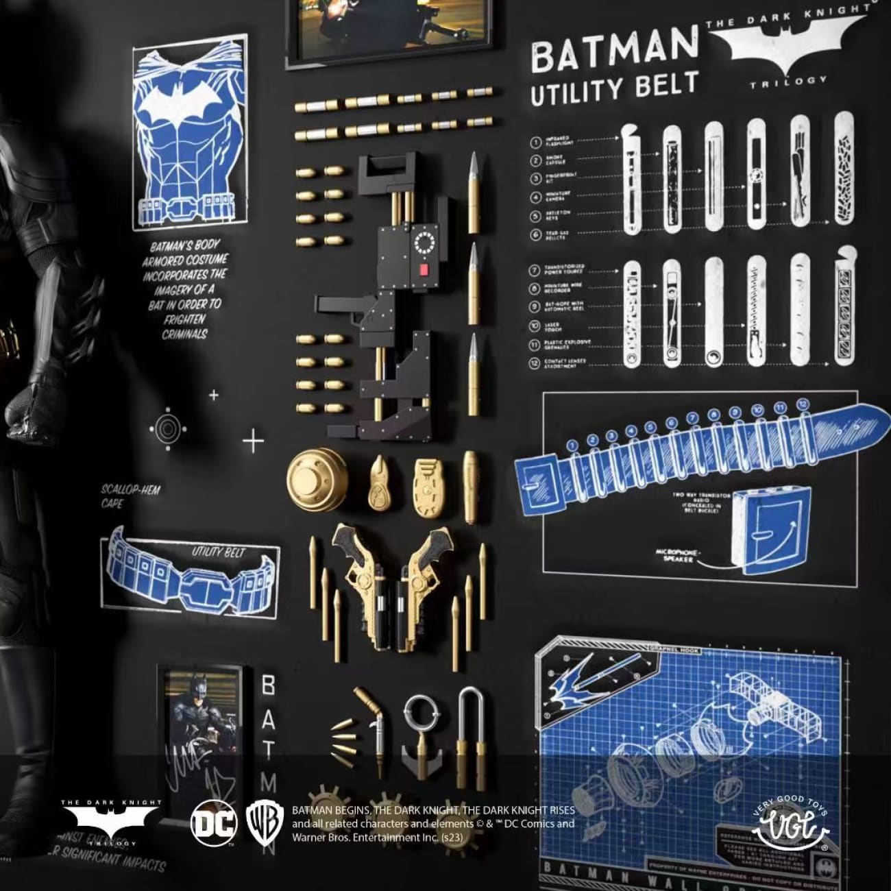 VGT x Warner Bros - 100 Years Anniversary The Dark Knight : Batman Armory Weapon Garage [Licensed]