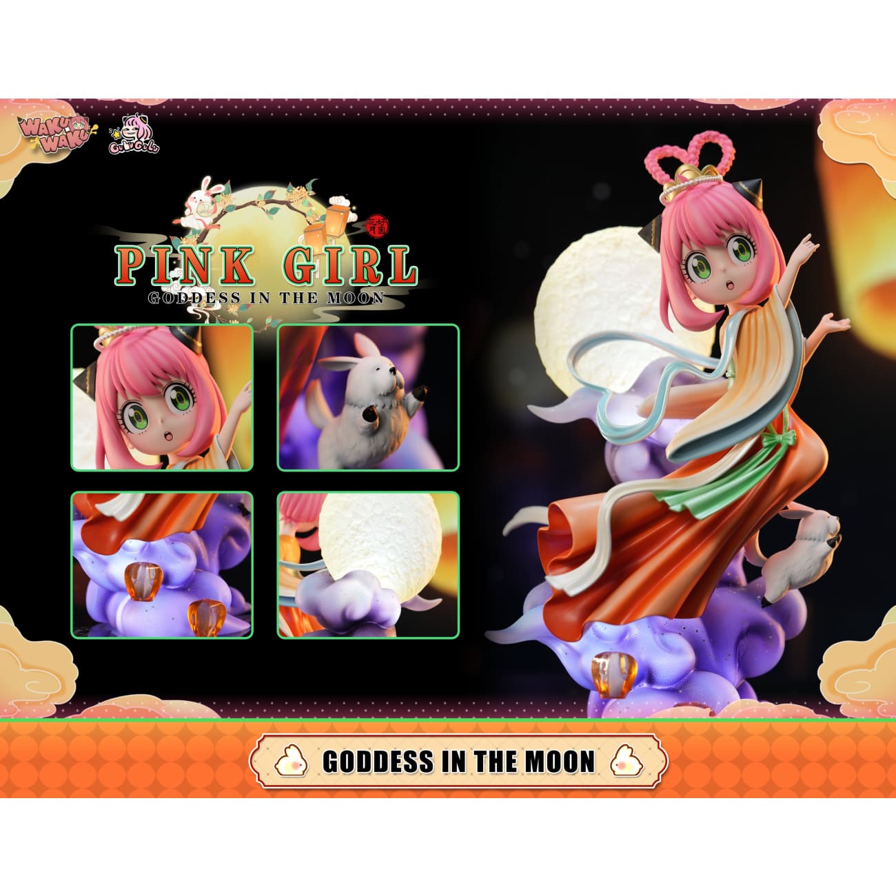 WakuWaku Studio x GULUGULU Studio - Anya Cosplaying as Chang'e