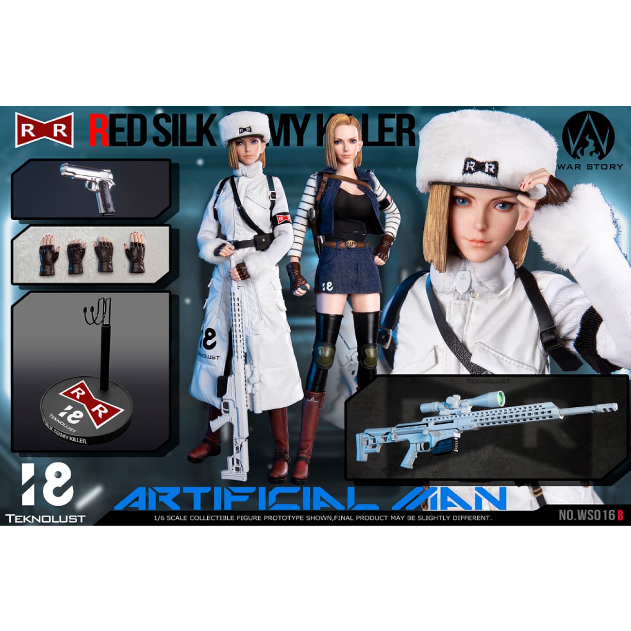 War Story Toys - Red Silk Army Killer Android 18 [2