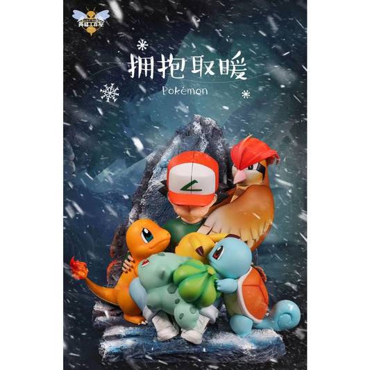 Wasp Studio - Ash Ketchum & Pokemons Embrace Warmth