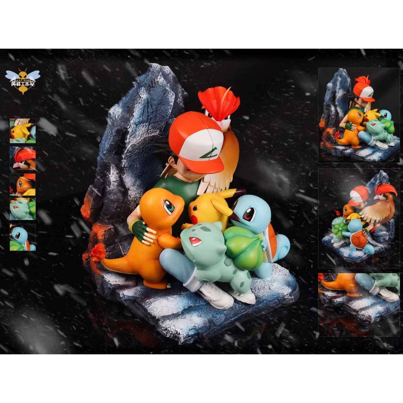 Wasp Studio - Ash Ketchum & Pokemons Embrace Warmth