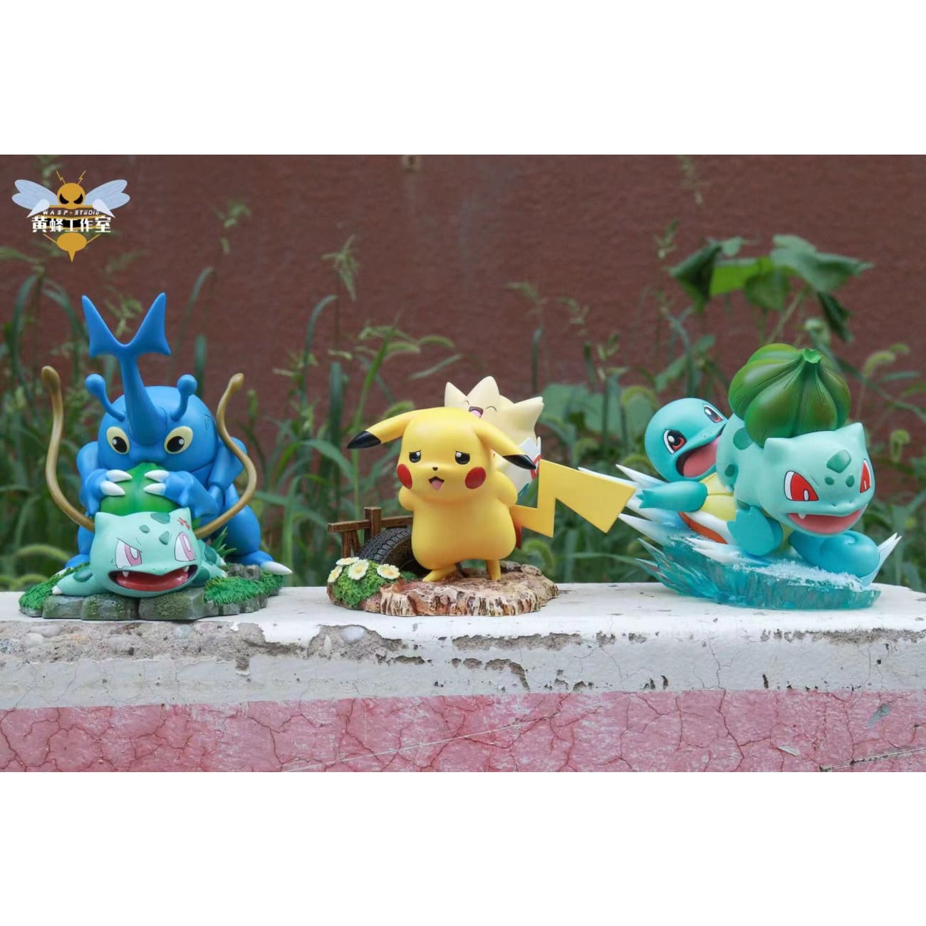 WASP Studio - Bulbasaur & Squirtle Skiing