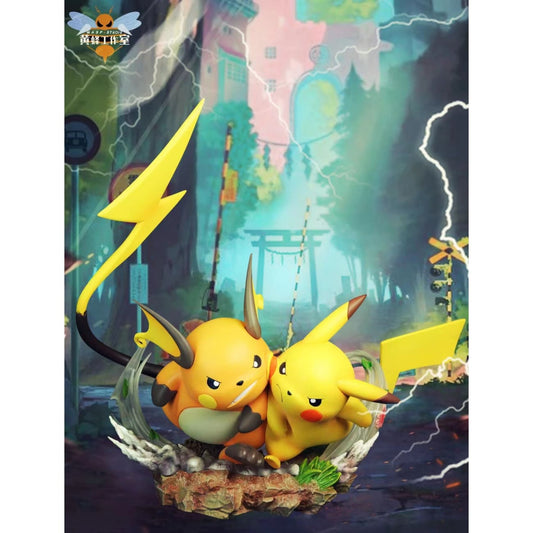 WASP Studio  - Raichu Racing With Pikachu / Growlithe Press Charmander