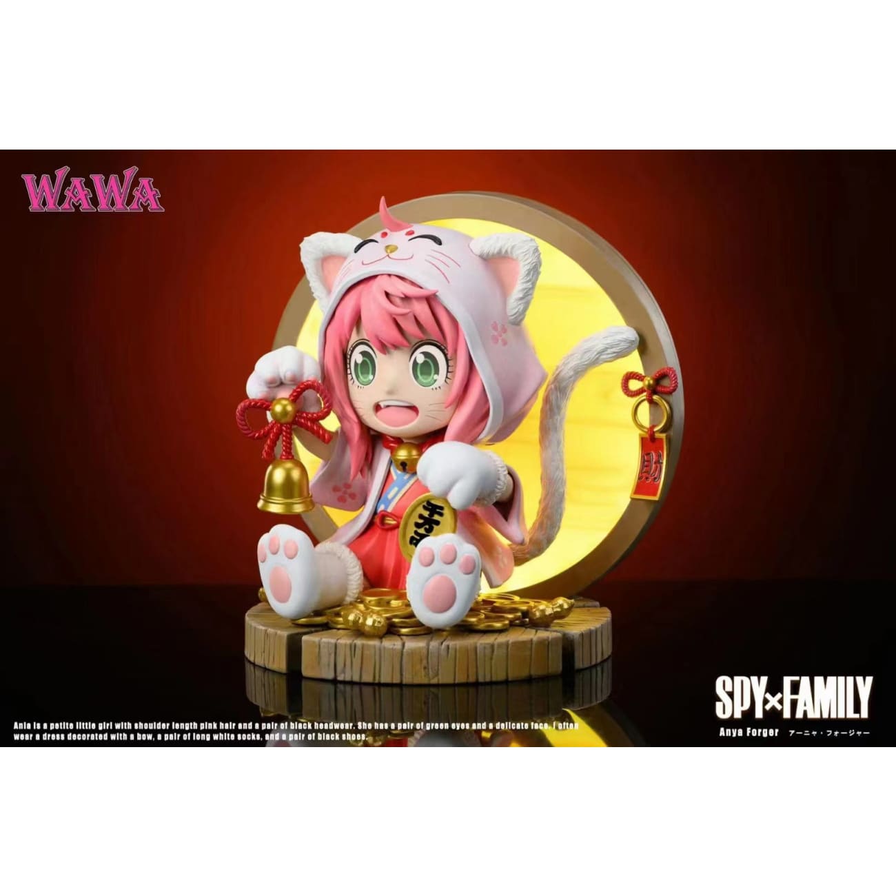 WAWA Studio - Anya Forger Cosplay Lucky Cat