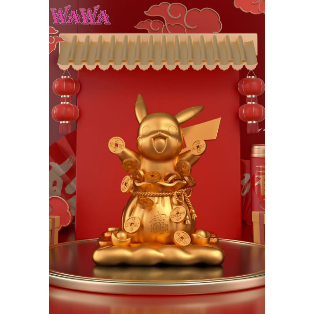 WAWA Studio - Lucky Throwing Gold Coin Pikachu [2 Variants]