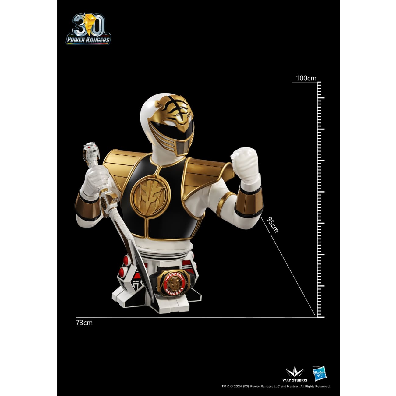 Way Studios - White Ranger Bust