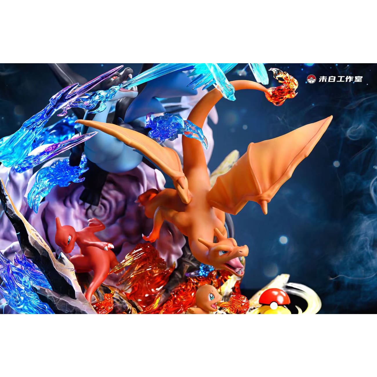 Wei Bai Studio - Charizard Evolutionary Group / Mega Charizard Y