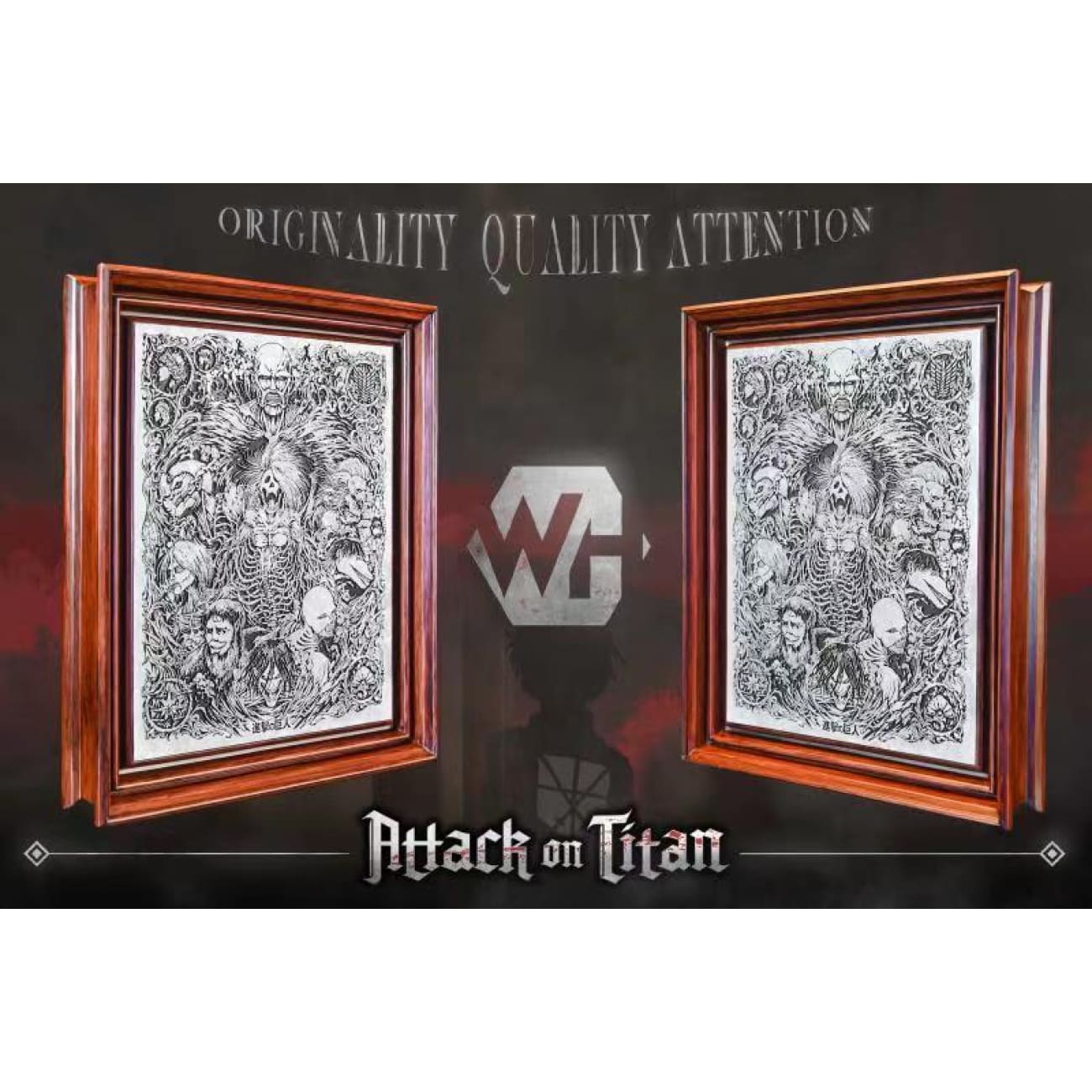 Wh Studio - Attack on Titan Art Frame [2 Variants]