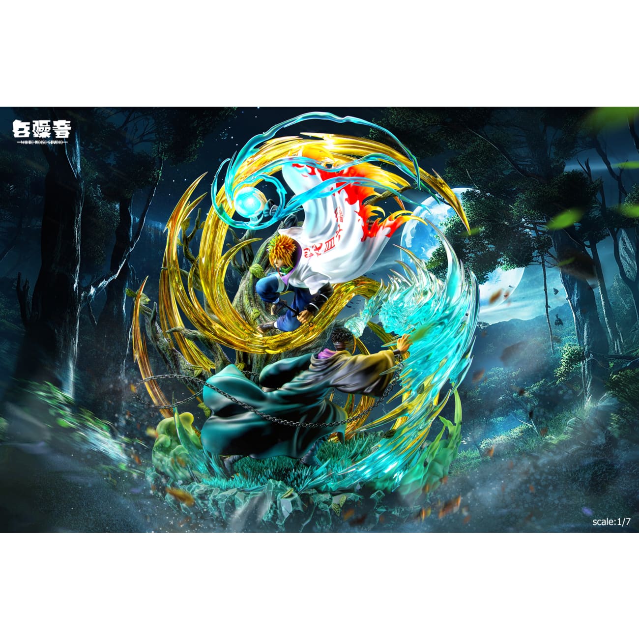 White Noise Studio - Minato Namikaze vs Obito Uchiha