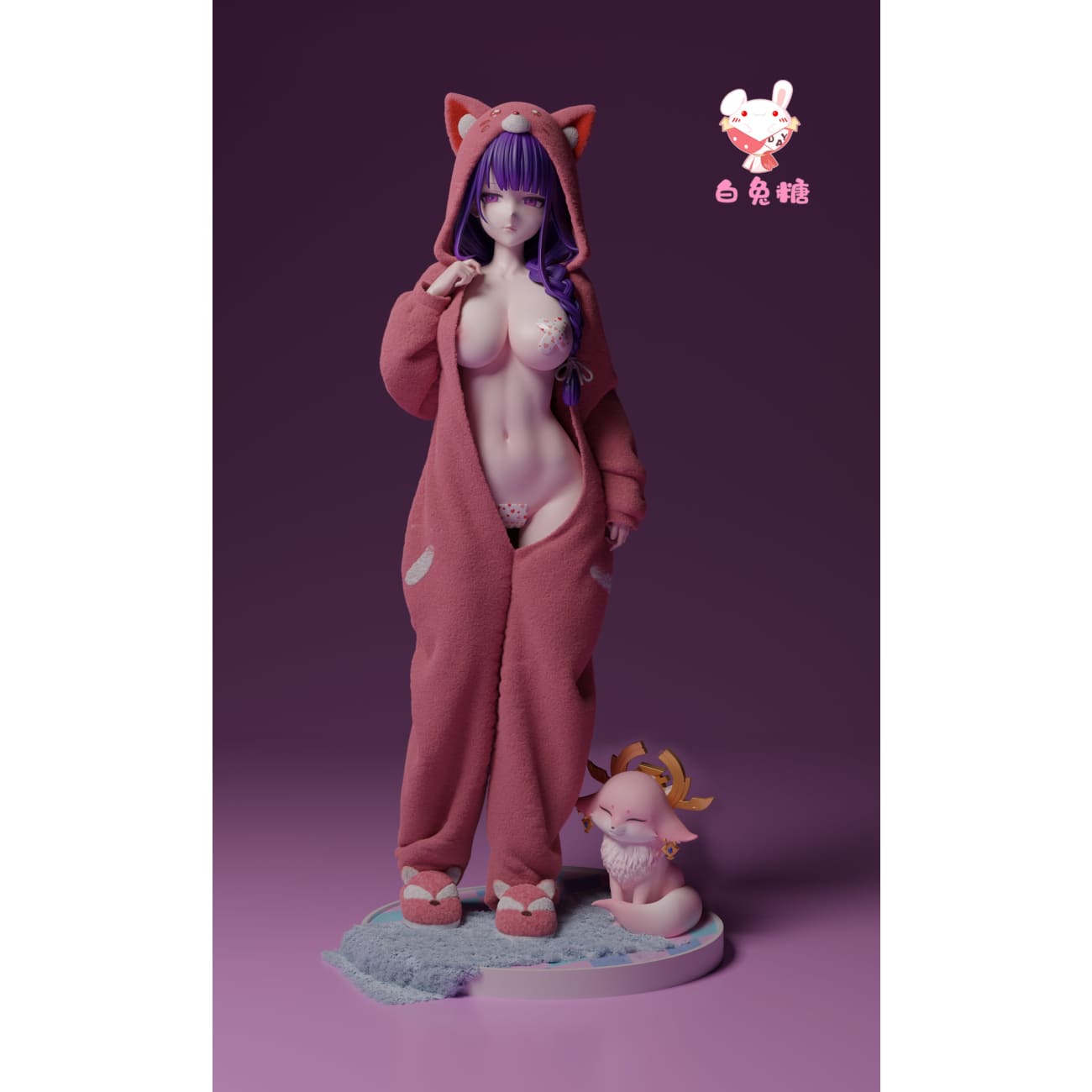 White Rabbit Candy Studio / BaiTuTang Studio - Raiden Shogun Pajamas Ver. & Yae Miko Fox Form
