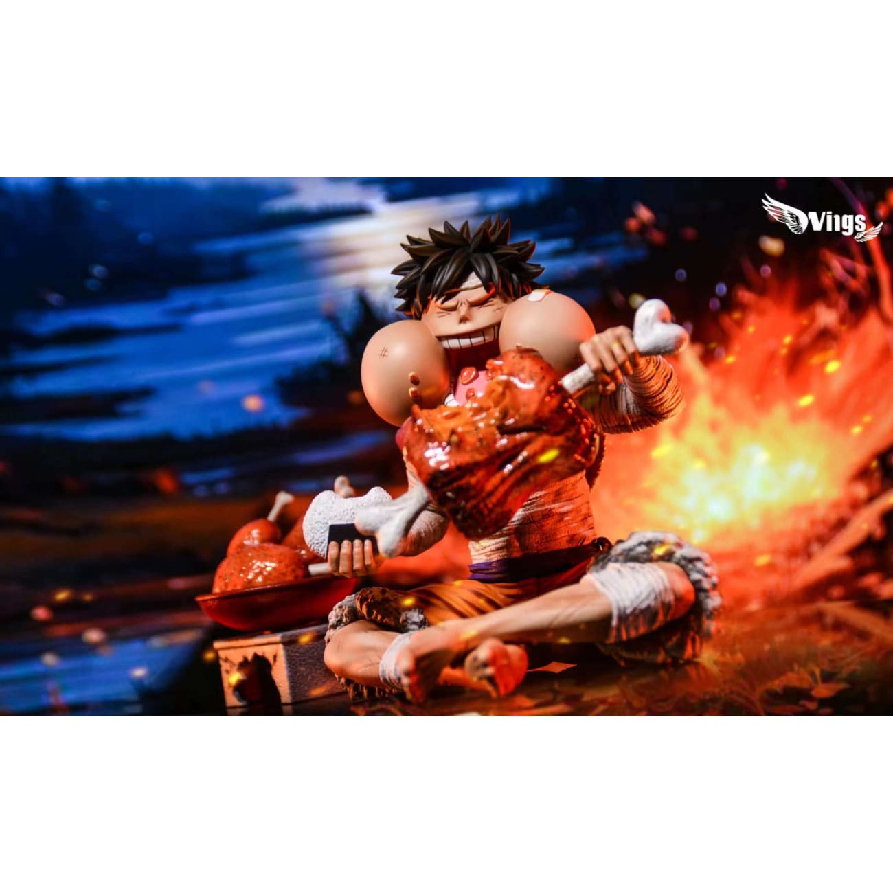 Wings Studio - Monkey D. Luffy Eating Meat