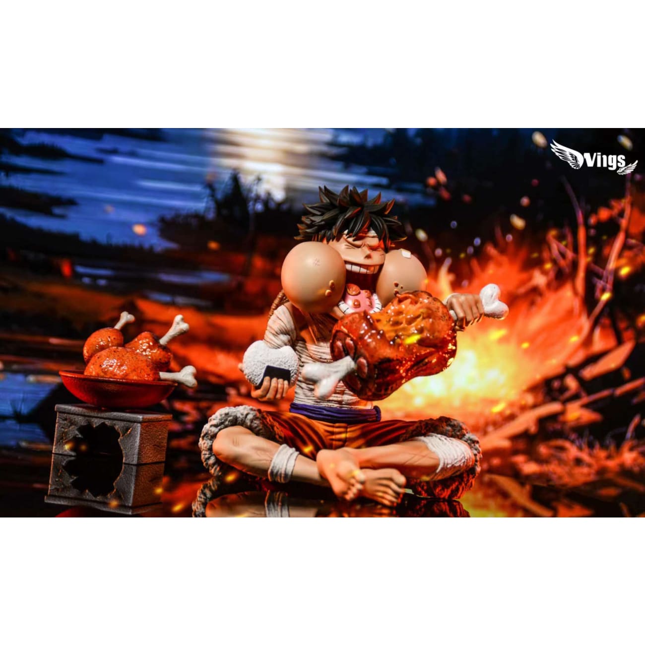 Wings Studio - Monkey D. Luffy Eating Meat