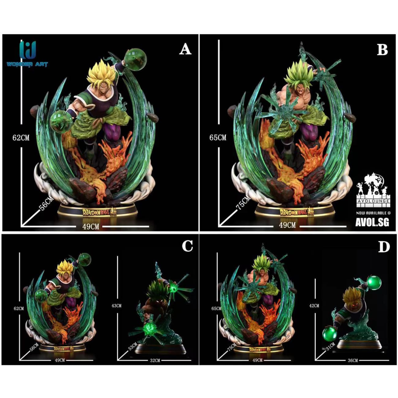 Wonder Art Studio - Super Saiyan Broly [Super Saiyan/ Legendary super Saiyan] [1/6 scale]