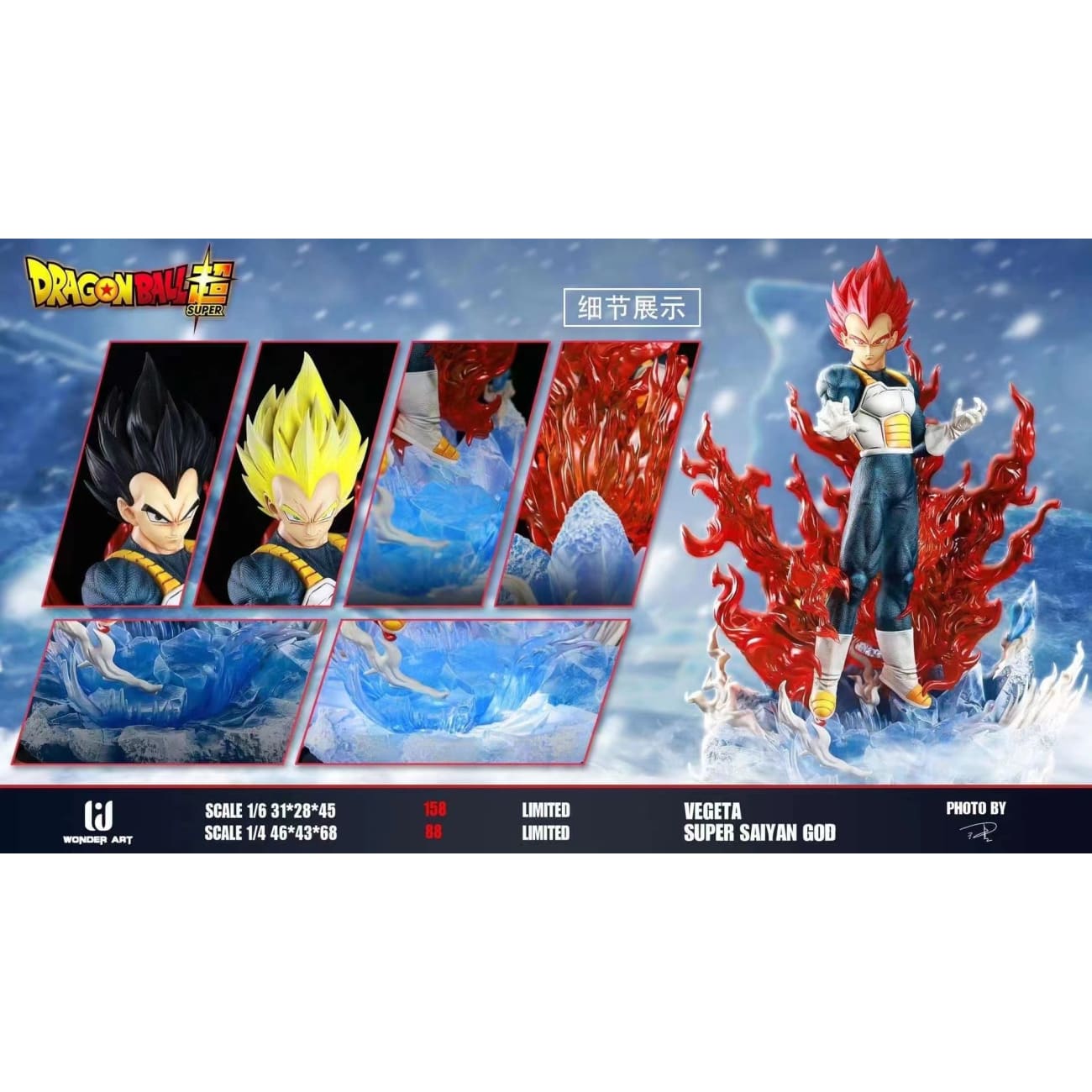 Wonder Art - Super Saiyan God Vegeta [4 variants]
