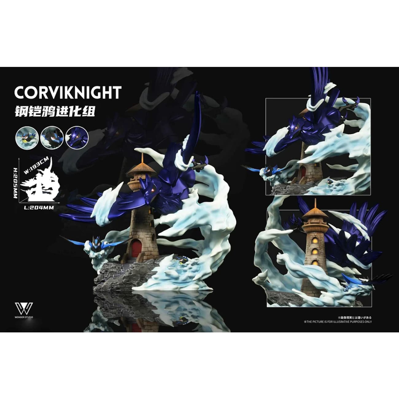 Wonder Studio - Evolution of Corviknight [2 Variants]