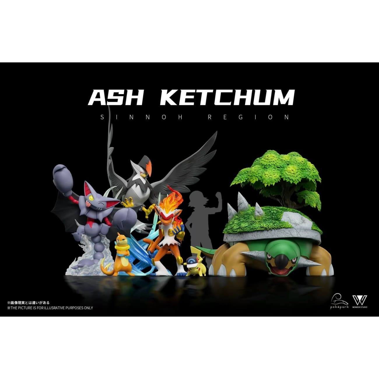 Wonder Studio x Pokepark Studio - Ash Ketchum Team 002 Sinnoh Region