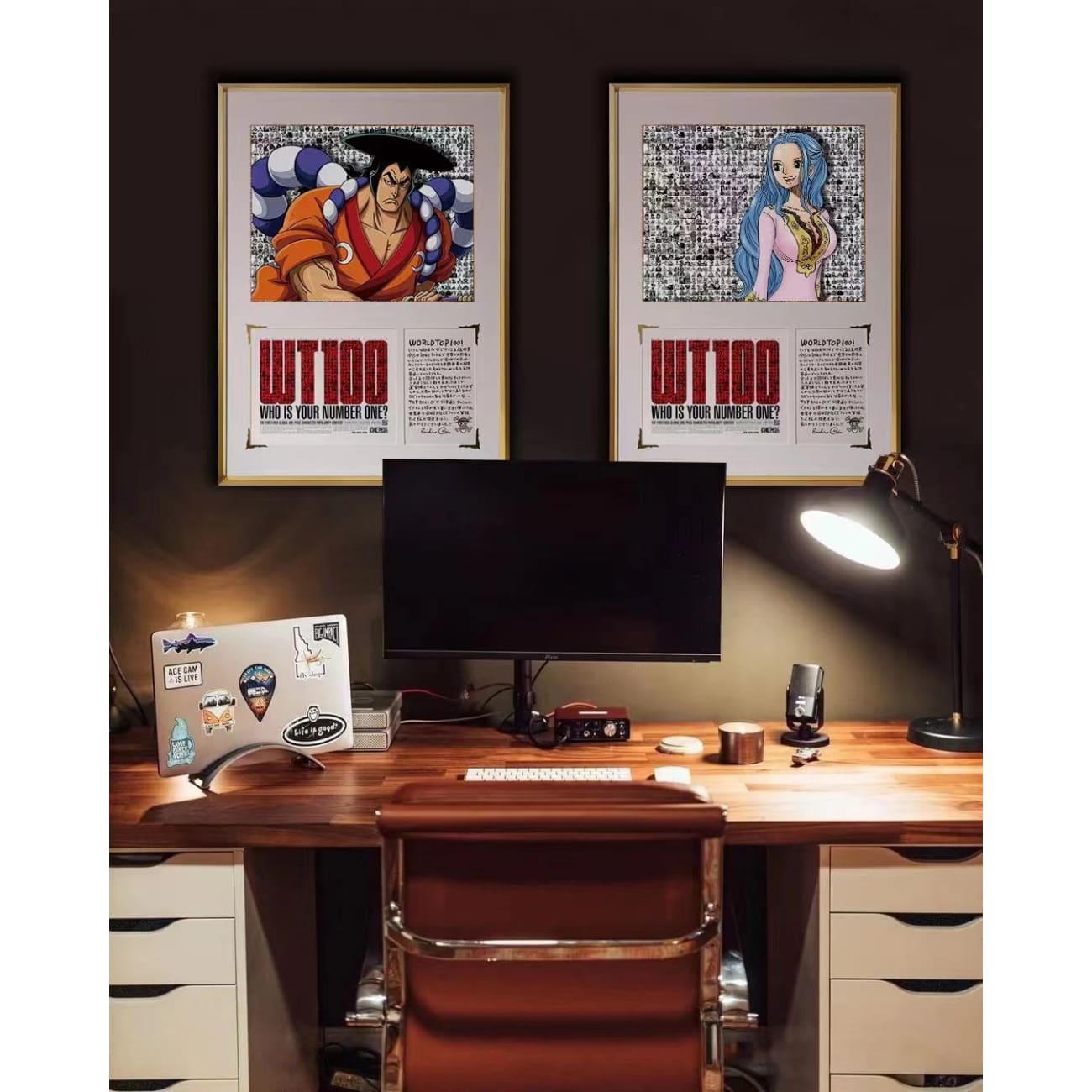 WT100 - Kozuki Oden / Nefertari Vivi WT100 Poster Frame