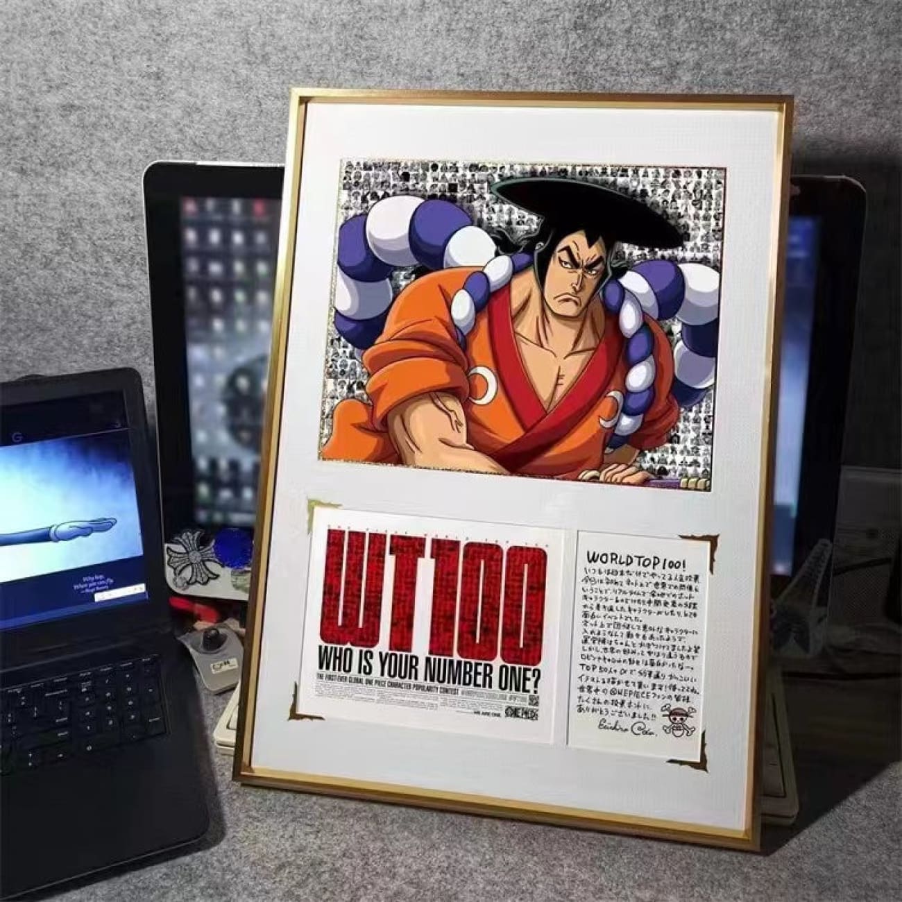 WT100 - Kozuki Oden / Nefertari Vivi WT100 Poster Frame