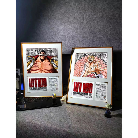 WT100 - Whitebeard (Edward Newgate) / Donquixote Doflamingo poster frame