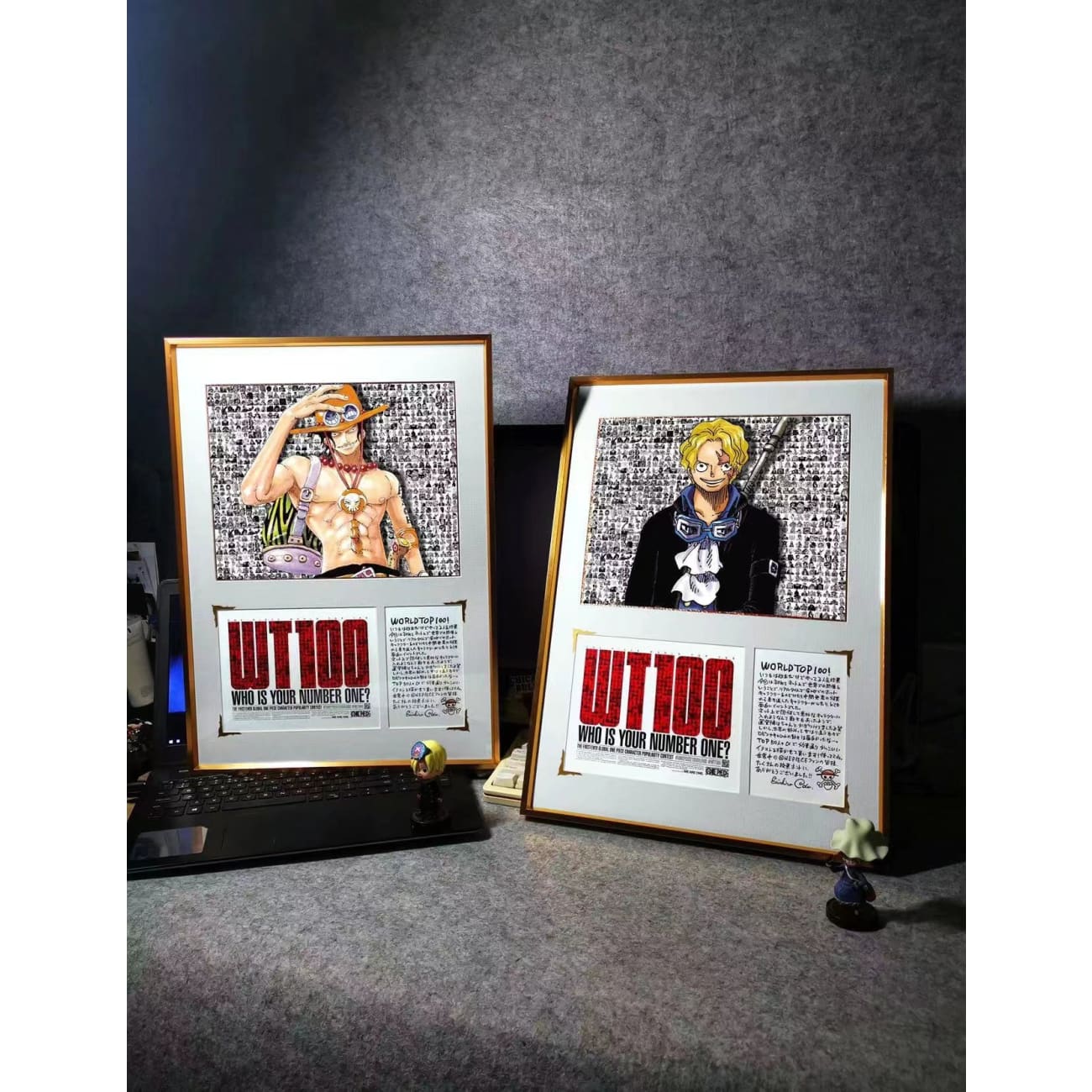 WT100 - World Top Sanji / Sabo Poster Frame
