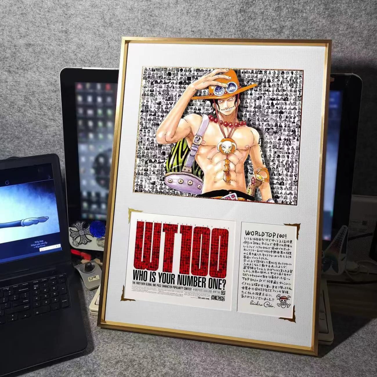 WT100 - World Top Sanji / Sabo Poster Frame