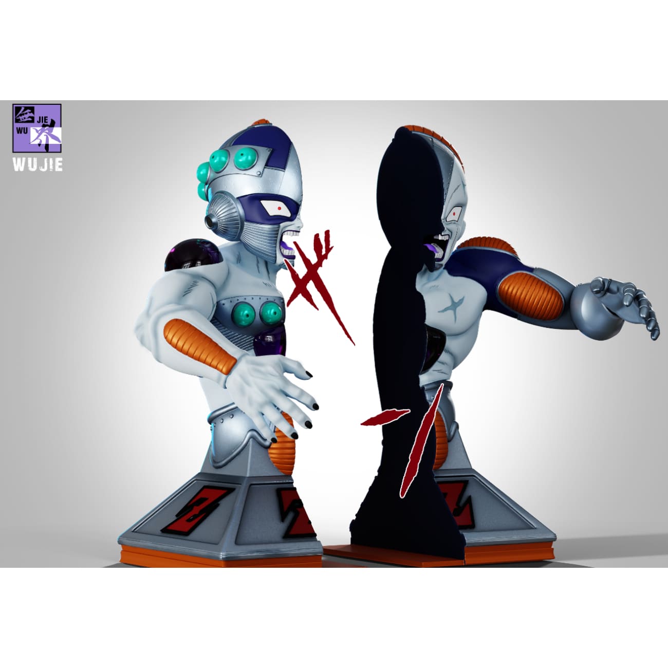 Wu Jie Studio - Mecha Frieza Bust Bookends
