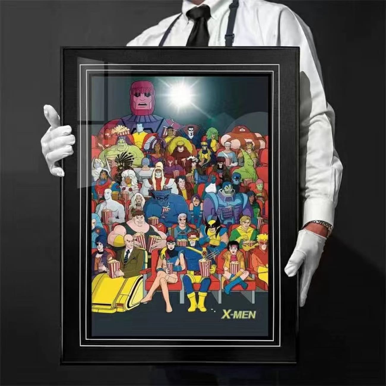 X-Men Wolverine, Phoenix, Professor X & Erik Lensherr Cinema Poster Frame [38cm x 53cm]