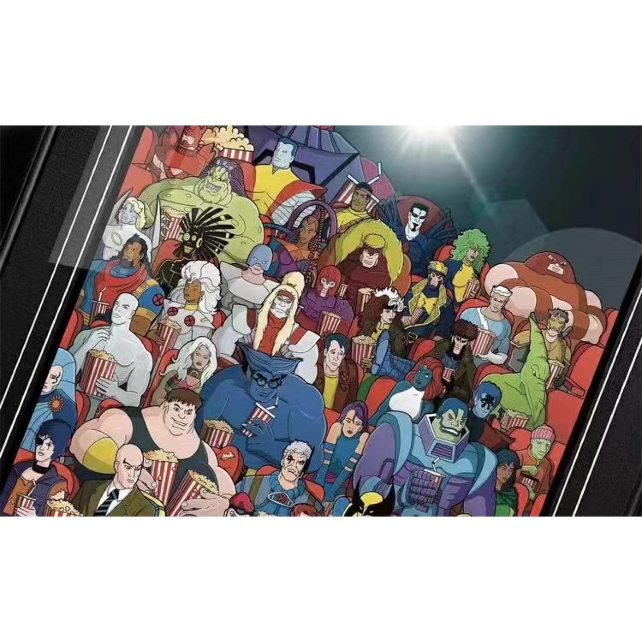 X-Men Wolverine, Phoenix, Professor X & Erik Lensherr Cinema Poster Frame [38cm x 53cm]