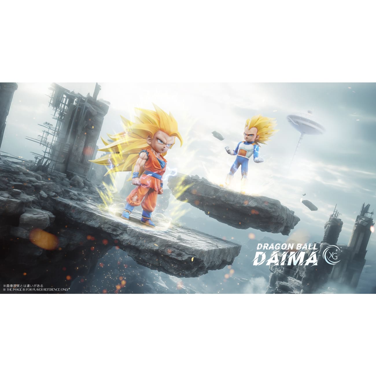 Xg Studio - Super Saiyan 3 Son Goku & Vegeta Chibi Version
