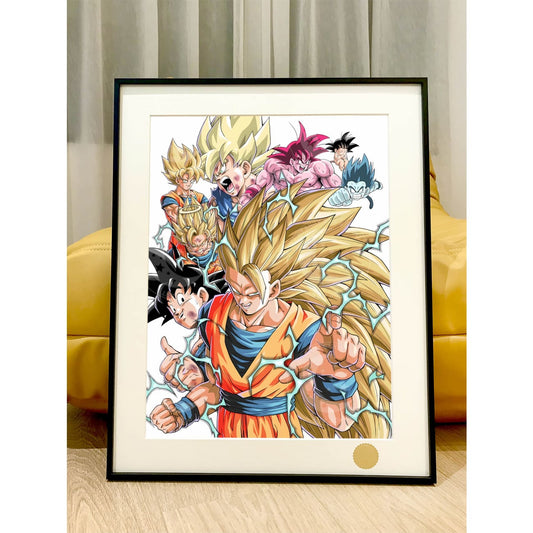 Xing Kong Studio - All Forms of Son Goku Poster Frame [2 Variants]