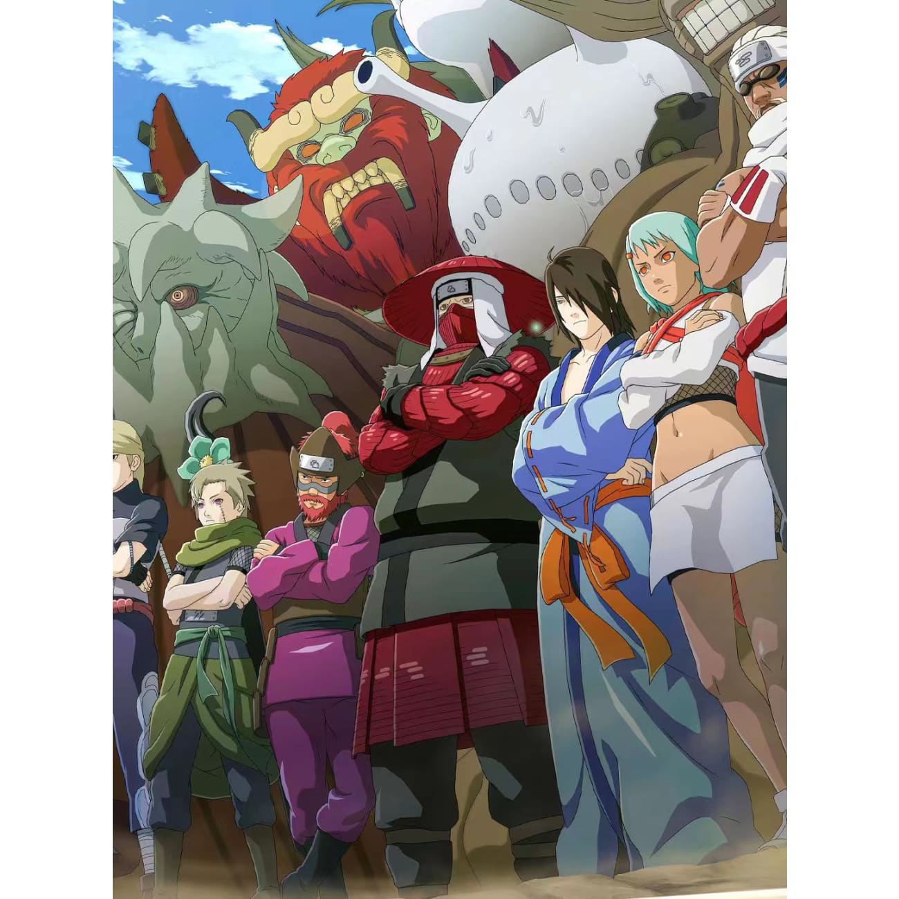 Xing Kong Studio - All Jinchūriki & Tailed Beasts Poster Frame