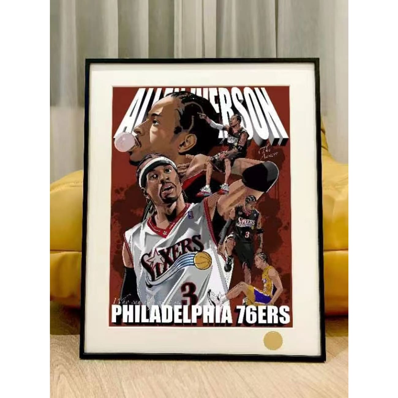 Xing Kong Studio - Allen Iverson Poster Frame
