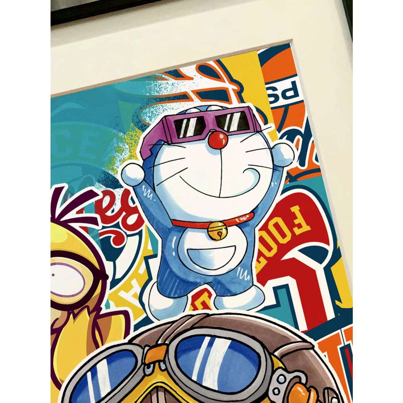 Xing Kong Studio - Arale, Shin Chan, Doraemon & Psyduck Poster Frame