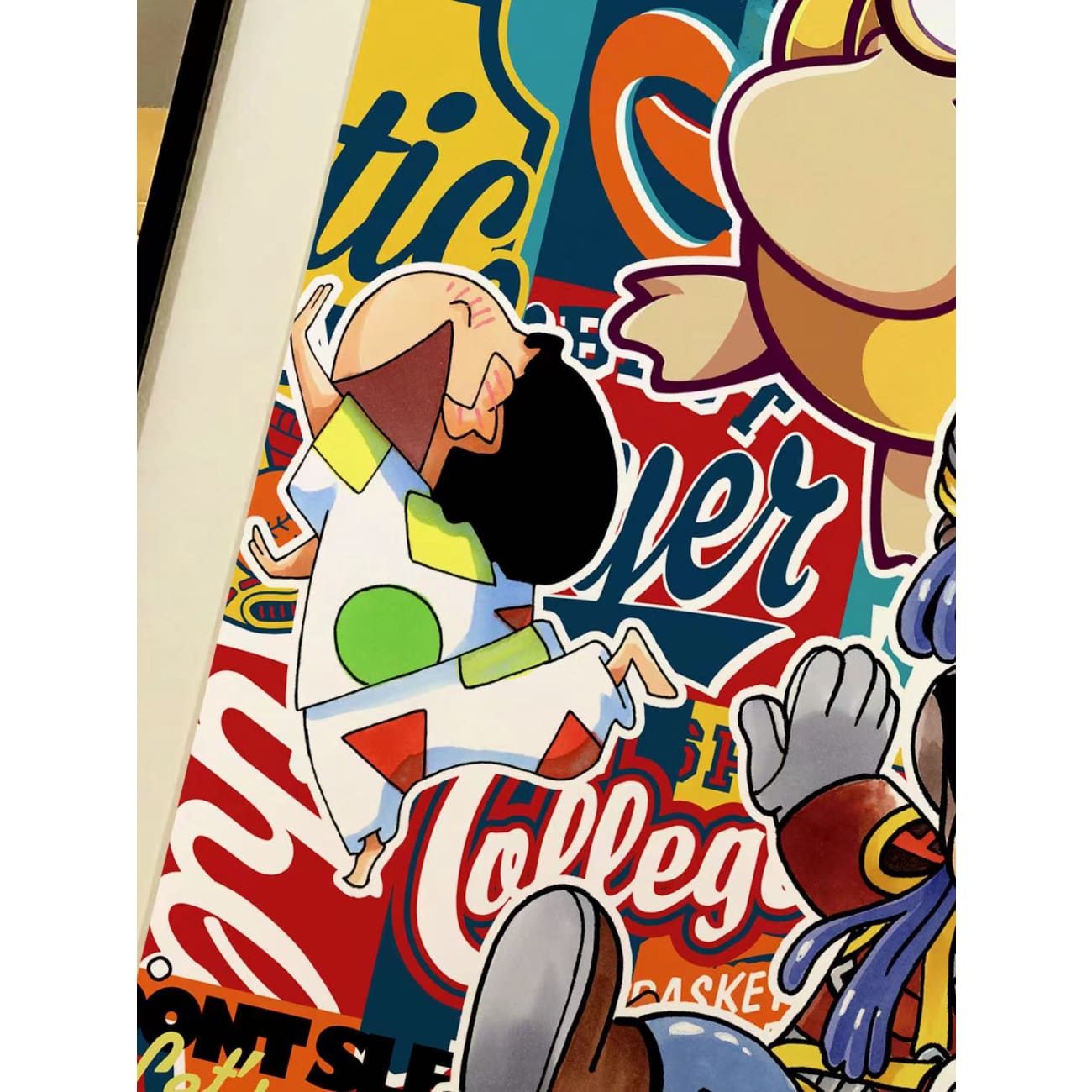 Xing Kong Studio - Arale, Shin Chan, Doraemon & Psyduck Poster Frame