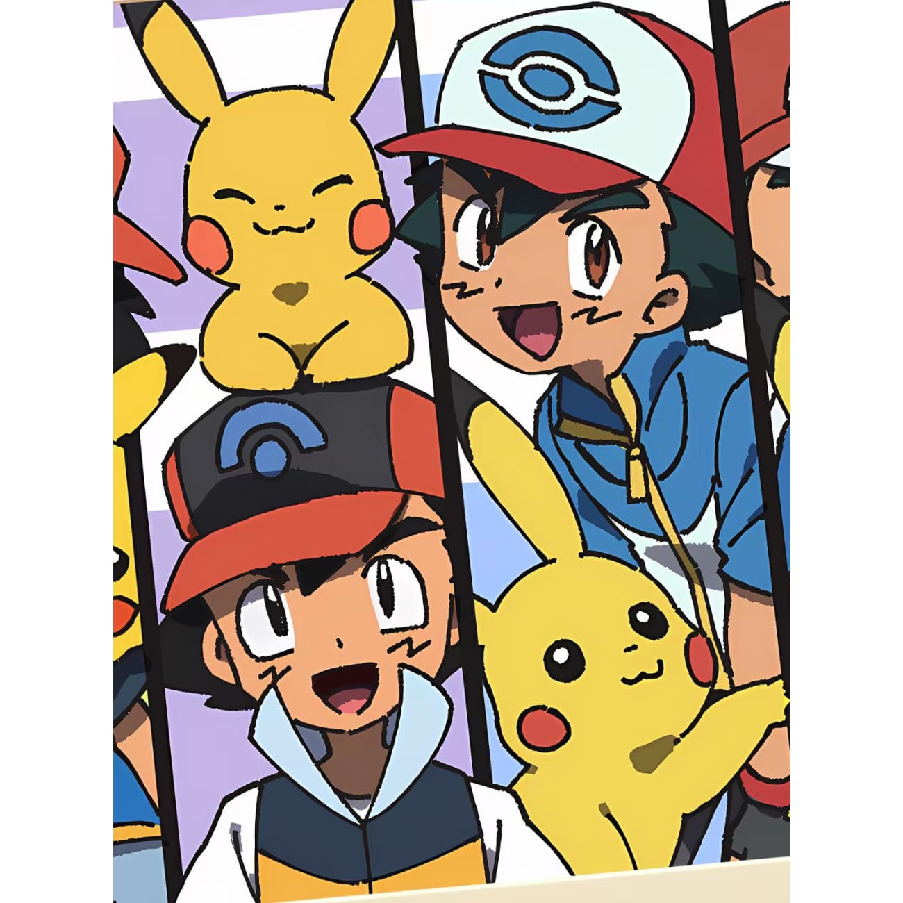 Xing Kong Studio - Ash Ketchum & Pikachu Poster Frame