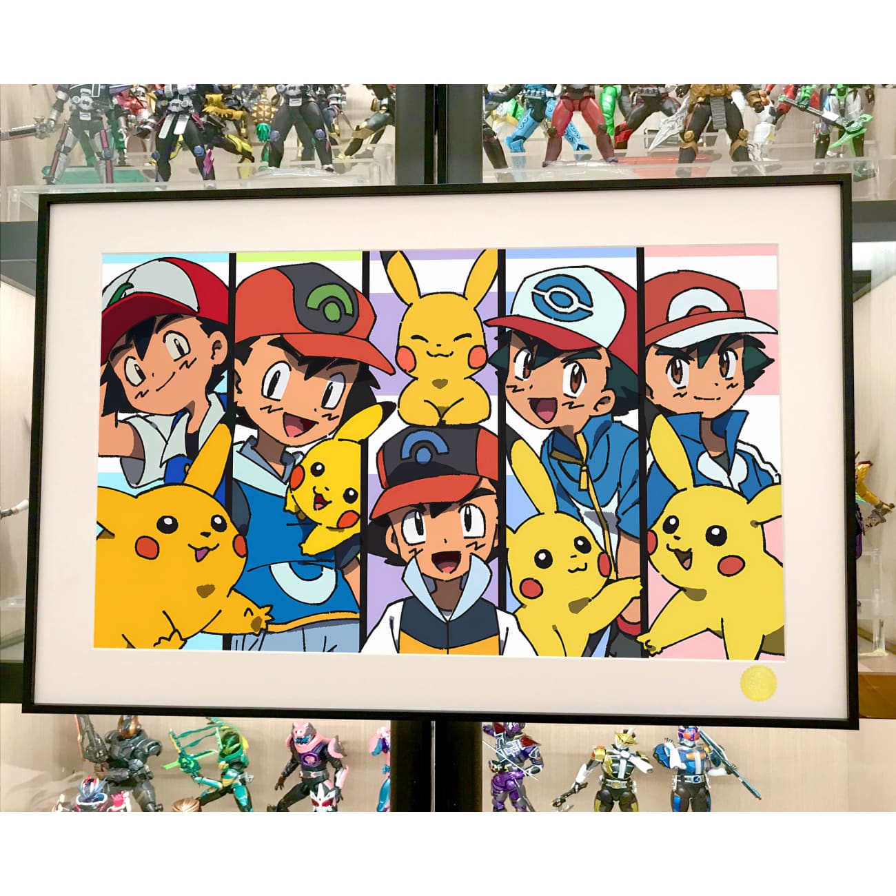 Xing Kong Studio - Ash Ketchum & Pikachu Poster Frame