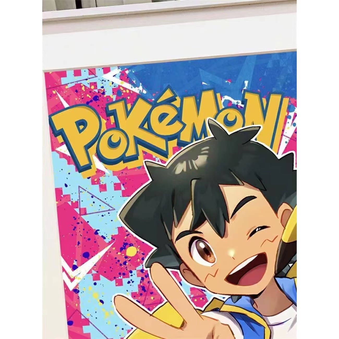 Xing Kong Studio - Ash Ketchum & Pikachu Poster Frame