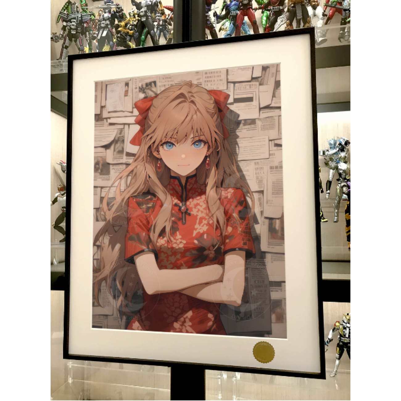 Xing Kong Studio - Asuka Langley Soryu Cheongsam Ver. Poster Frame