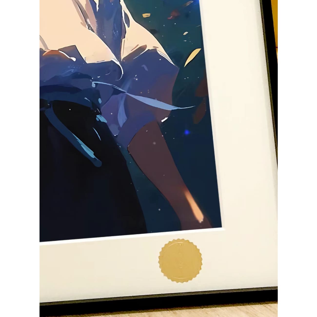 Xing Kong Studio - Black Hair Howl Jenkins Pendragon Poster Frame