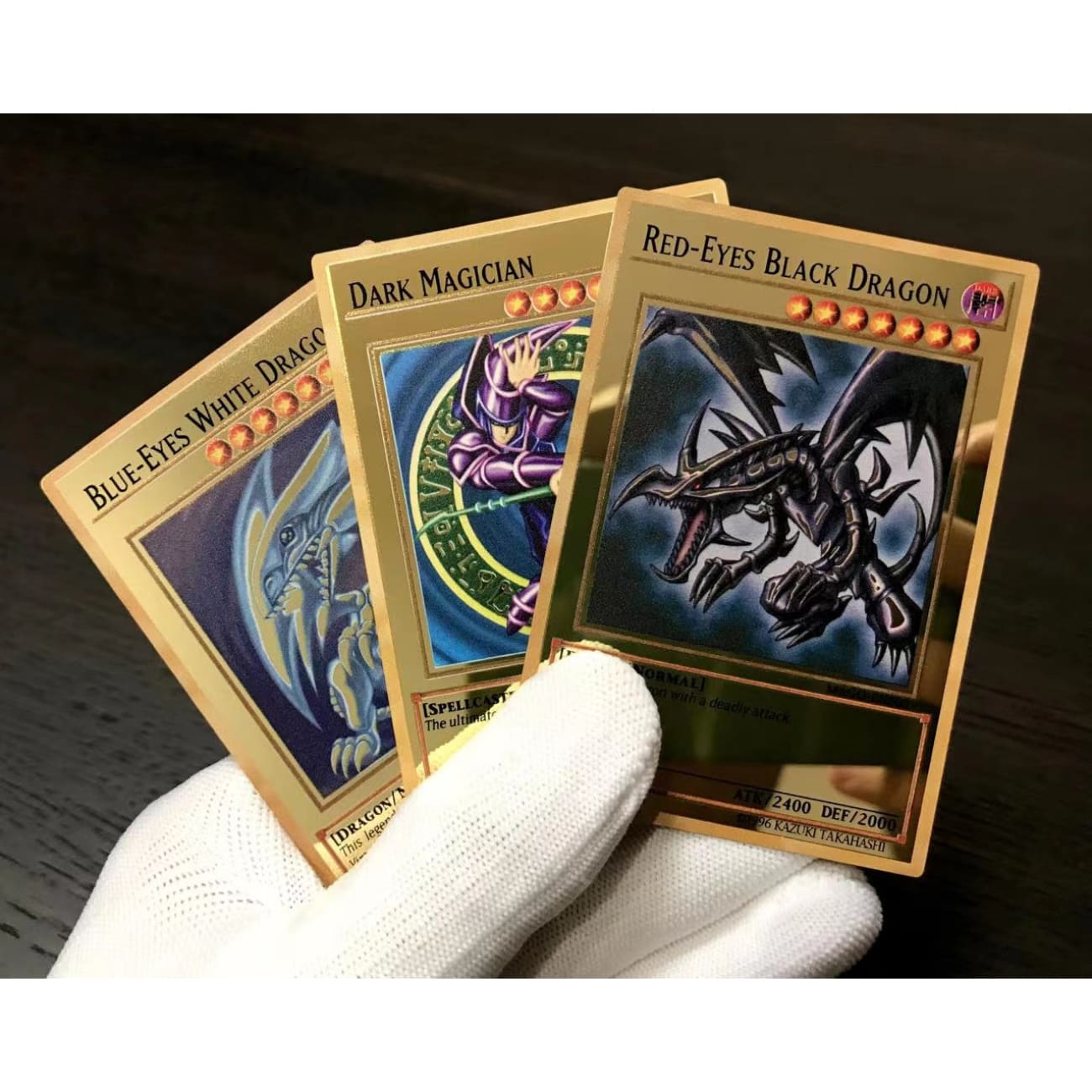 Xing Kong Studio - Blue-Eyes White Dragon, Dark Magician & Red-Eyes Black Dragon Card Acrylic Stand Display 