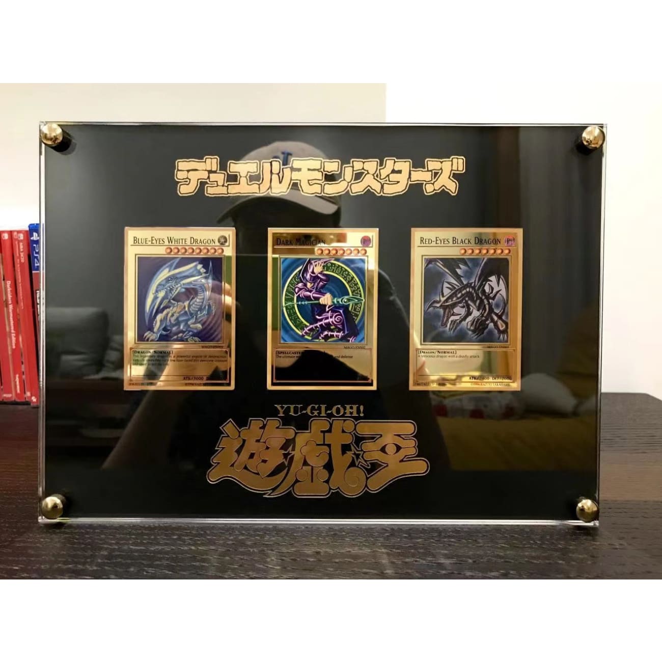 Xing Kong Studio - Blue-Eyes White Dragon, Dark Magician & Red-Eyes Black Dragon Card Acrylic Stand Display 