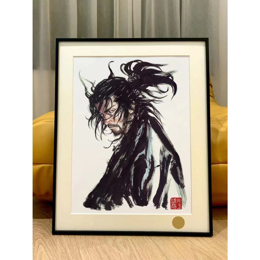 Xing Kong Studio - Character of Vagabond Manga Musashi Miyamoto Poster Frame