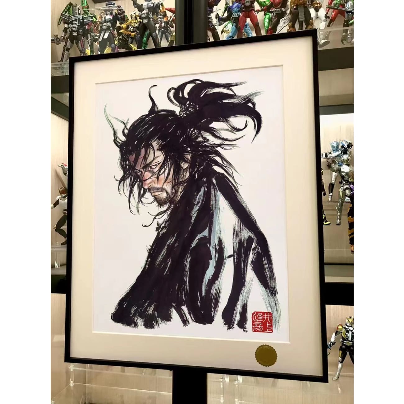 Xing Kong Studio - Character of Vagabond Manga Musashi Miyamoto Poster Frame