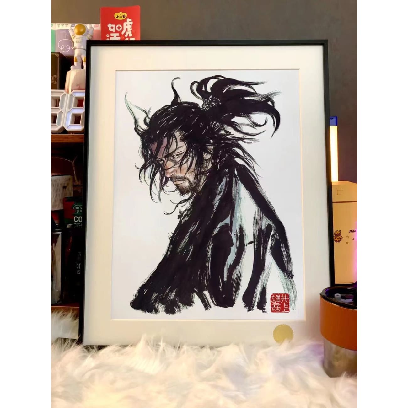 Xing Kong Studio - Character of Vagabond Manga Musashi Miyamoto Poster Frame