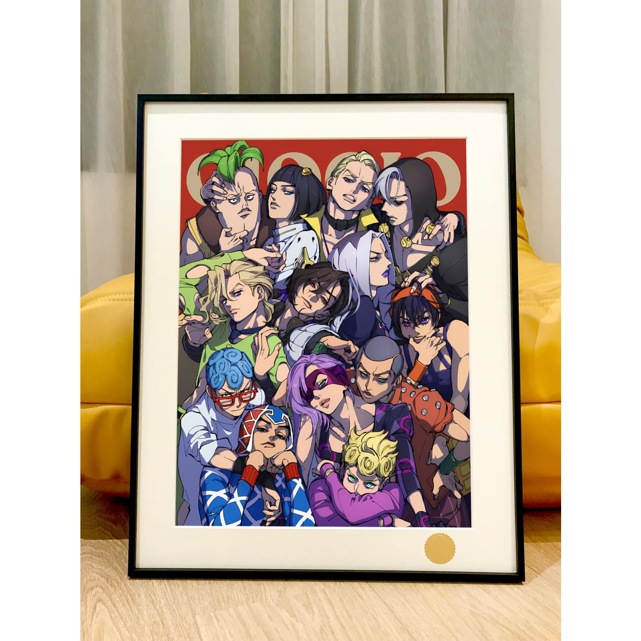 Xing Kong Studio - Characters of JoJo’s Bizarre Adventure: Golden Wind Poster Frame
