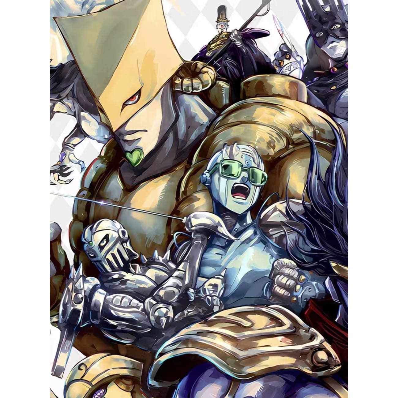Xing Kong Studio - Characters of JoJo's Bizarre Adventure: Stone Ocean Poster Frame