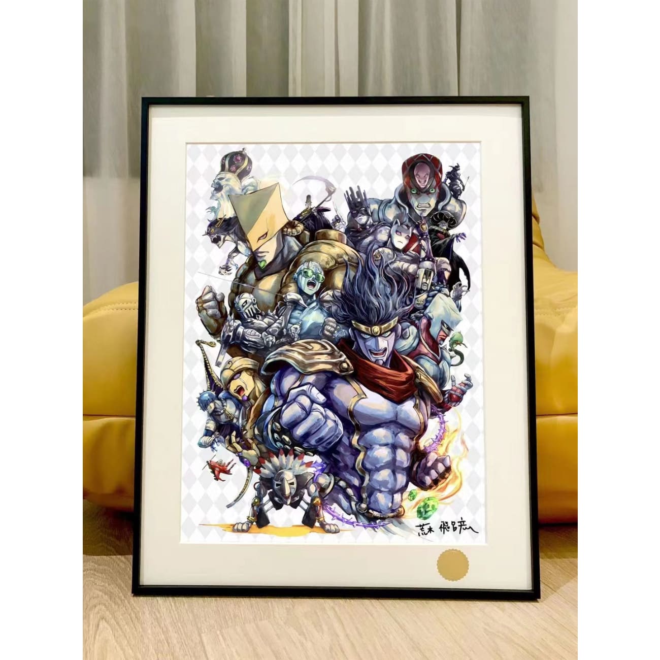 Xing Kong Studio - Characters of JoJo's Bizarre Adventure: Stone Ocean Poster Frame