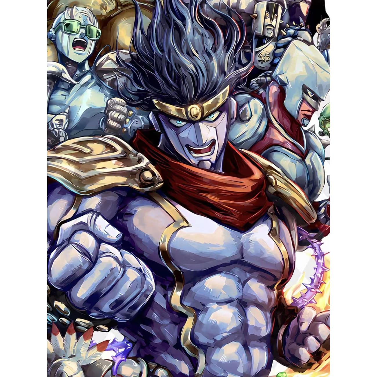Xing Kong Studio - Characters of JoJo's Bizarre Adventure: Stone Ocean Poster Frame