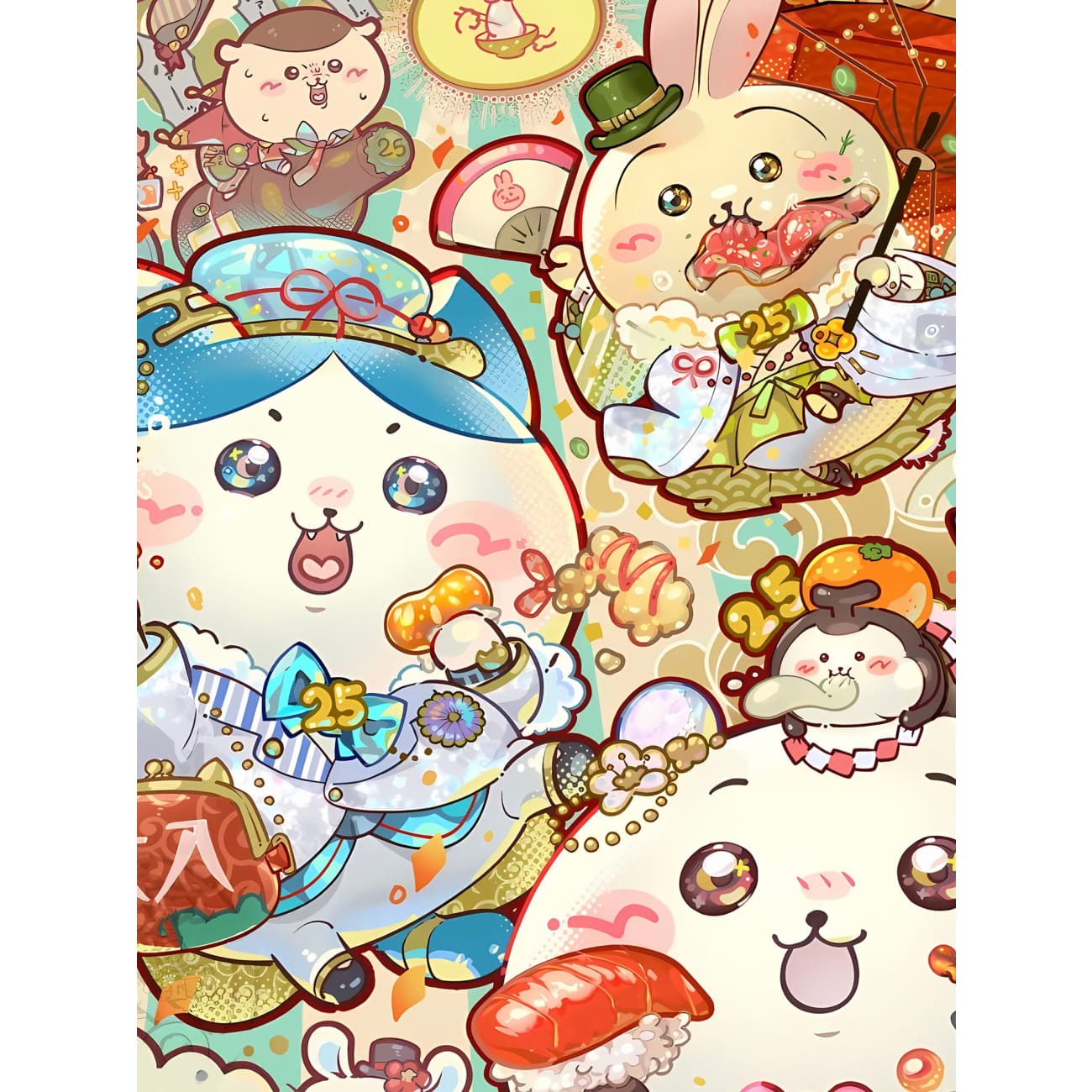 Xing Kong Studio - Chiikawa New Year Ver. Poster Frame