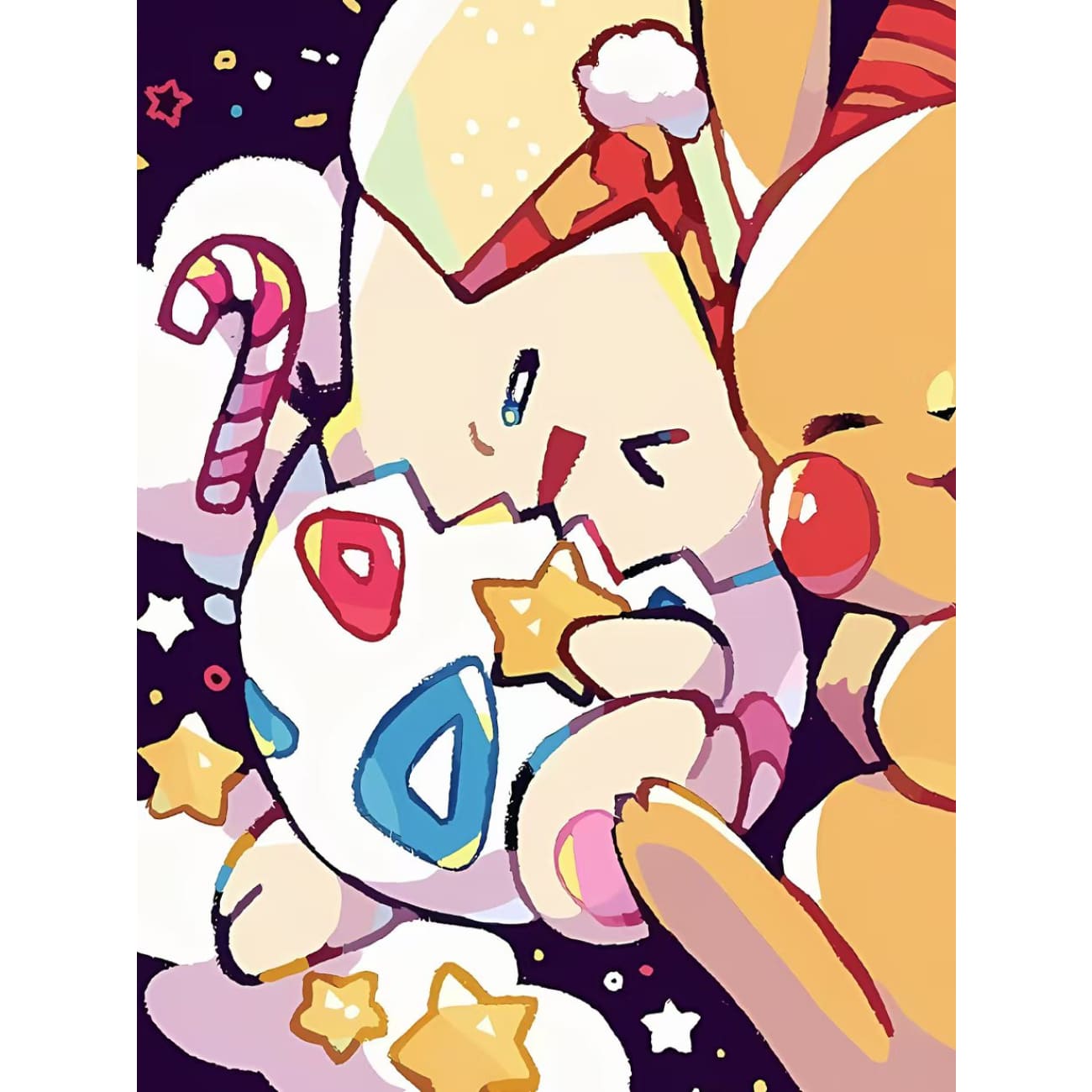 Xing Kong Studio - Christmas Pikachu & Togepi Poster Frame